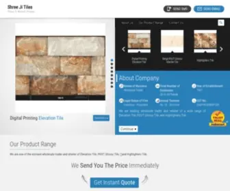 Jindalceramics.com(Shree Ji Tiles) Screenshot