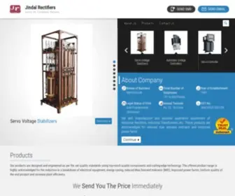 Jindalelectric.net(Jindal Rectifiers) Screenshot