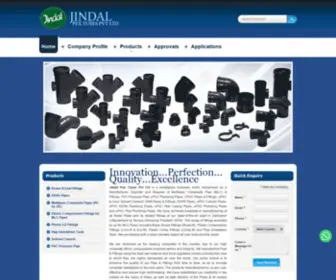 Jindalpex.com(Multilayer Composite Pipes manufacturers) Screenshot