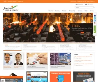 Jindalsteelpower.com(Jindal Steel Power) Screenshot