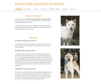 Jindos.org(Korean Jindo Association of America) Screenshot