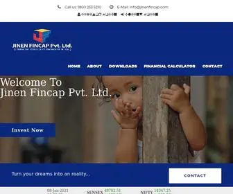 Jinenfincap.com(Jinen Fincap Pvt) Screenshot