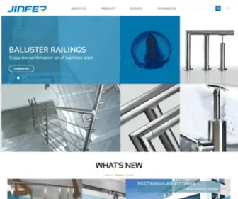 Jinferrailing.com(Glass railing) Screenshot