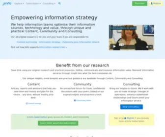 Jinfo.com(Supporting your organisation's information strategy) Screenshot