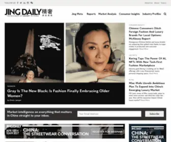 Jingdaily.com(The business of luxury in China) Screenshot