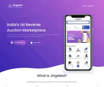 Jinglebid.com(India's First Reverse Auction Marketplace) Screenshot