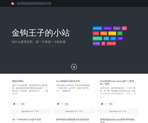 Jingouwangzi.com(金钩王子的小站) Screenshot