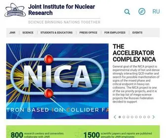 Jinr.ru(Объединенный институт ядерных исследований) Screenshot
