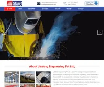 Jinsungindia.com(JINSUNG Engineering Pvt Ltd) Screenshot