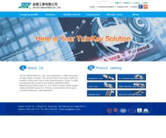 Jintay.com.tw(Jin Tay Industries Co) Screenshot