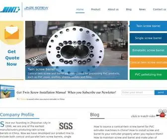 Jinzeplastic.com(Professional extruder screw barrel manufacturer) Screenshot