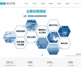 Jinzhenghb.com(DTRO碟管式反渗透) Screenshot