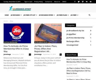 Jiorechargeoffers.com(Jio Recharge Offers) Screenshot