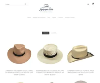 Jipijapahats.com(Catálogo de sombreros de palma de Jipi) Screenshot