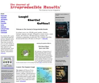 Jir.com(The Journal of Irreproducible Results) Screenshot