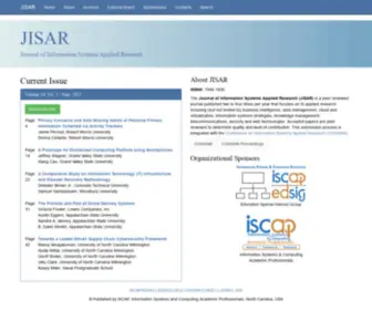 Jisar.org(Journal of Information Systems Applied Research) Screenshot