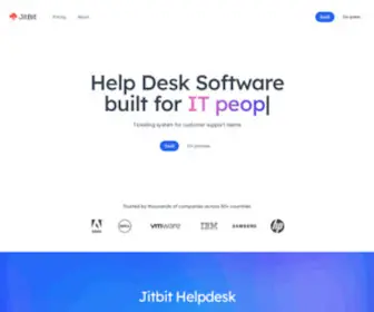 Jitbit.com(Help Desk Software and Customer Service app from Jitbit. Both SaaS (hosted)) Screenshot