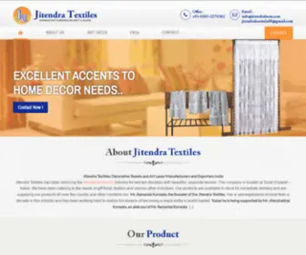 Jitendralaces.com(About Laces & Company) Screenshot