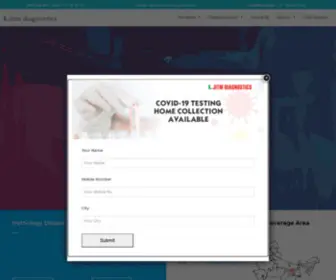 Jitmdiagnostics.com(Diagnostic Lab Services Across India) Screenshot