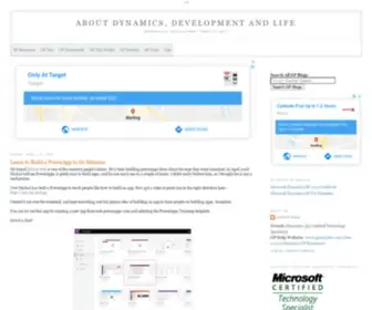 Jivtesh.com(About Dynamics) Screenshot