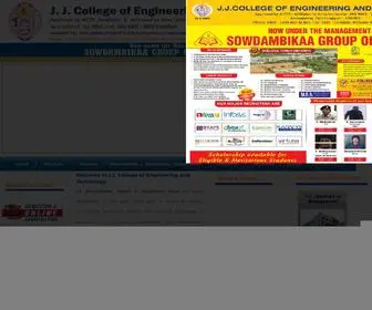 JJcet.ac.in(College Of Engineering And Technology) Screenshot