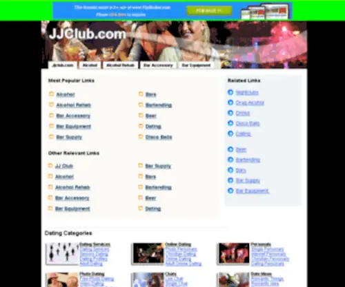 JJclub.com(The Leading JJ Club Site on the Net) Screenshot