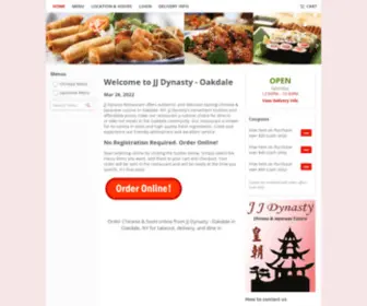 JJDynastyoakdale.com(Order Chinese & Sushi online from JJ Dynasty) Screenshot