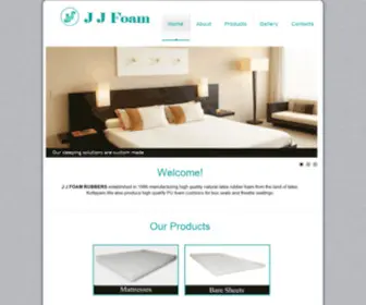 JJfoamrubbers.com(JJ Foam Rubbers Kottayam) Screenshot