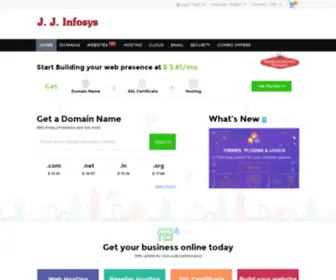 JJinfosys.com(Cheap Domain Names Registration) Screenshot