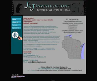 JJinvestigations.com(Shawano Wisconsin Criminal Defense Investigator) Screenshot