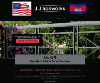 JJironworks.com(Wrought Iron) Screenshot