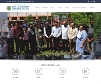 JJKCC.org(SMT JJ KUNDALIA COMMERCE COLLEGE) Screenshot