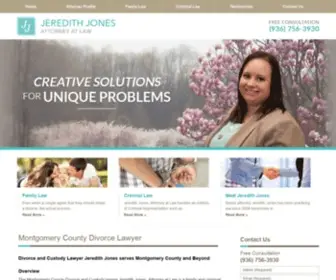 JJoneslawtx.com(Montgomery County Divorce Lawyer) Screenshot