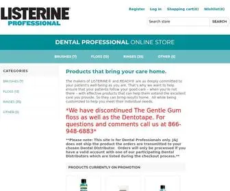 JJoralcareprofessional.com(Johnson & Johnson Dental Professional Online Store) Screenshot