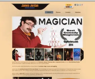 JJordanmagic.com(Calgary Magician James Jordan) Screenshot