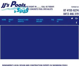JJpoolsandspas.com.au(Swimming Pools) Screenshot