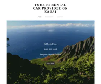 JJrentalcarshawaii.com(Your #1 Rental Car Provider on Kauai) Screenshot