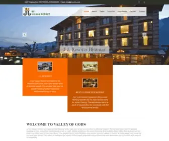 JJresorts.com(JJ by Vivaan Resort) Screenshot