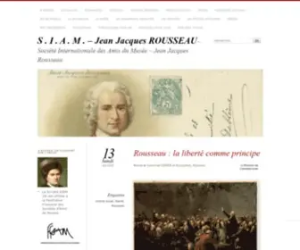 JJrousseau.net(Société Internationale des Amis du Musée) Screenshot