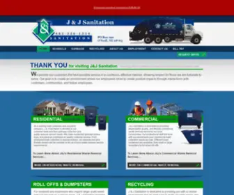 JJsanitation.com(J and J Sanitation O'Neill Trash Collection Professionals) Screenshot