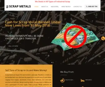 JJScrapmetals.com.au(JJScrapmetals) Screenshot