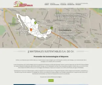 JJsustentable.com.mx(Proveedor de Ecotecnologías) Screenshot