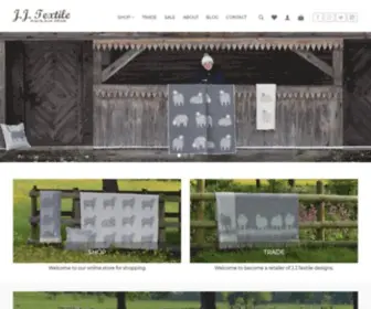 JJtextile.co.uk(Luxury Wool Blankets & Throws) Screenshot