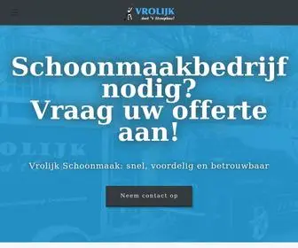 JJvrolijk.nl(Vrolijk Schoonmaakbedrijf) Screenshot