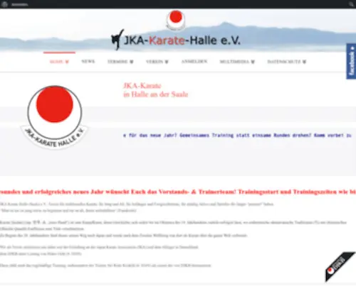 Jka-Halle.de(JKA-Karate-Halle e.V. | Verein für traditionelles Karate) Screenshot