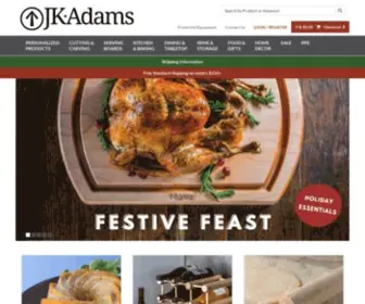 Jkadams.com(Wood Cutting Boards) Screenshot