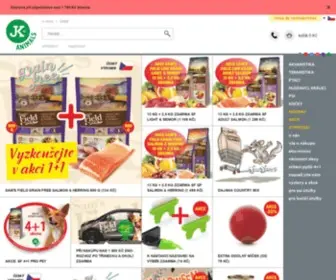 Jkanimals.cz(E-shop chovatelských potřeb a krmiv pro psy, kočky, hlodavce, ptáky, akvarijní ryby a terarijní zvířátka) Screenshot