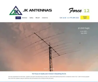 Jkantennas.com(Manufacturers of High Quality Amateur Radio) Screenshot