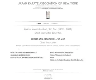 Jkany.org(Japan Karate Association of New York) Screenshot