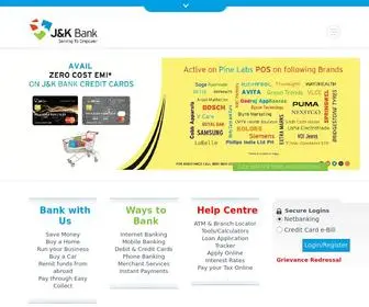 Jkbank.com(Official Website of Jammu and Kashmir Bank) Screenshot